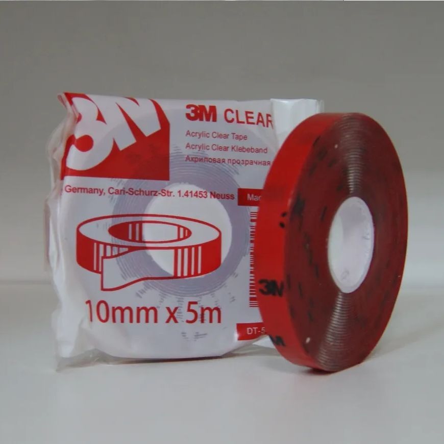 ***Скотч 2-х сторон. 10мм*5м 3М прозрачный