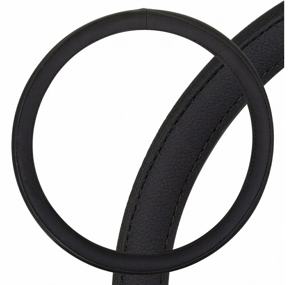 Оплетка SKYWAY Standart-1 М Черная экокожа (S01102479)